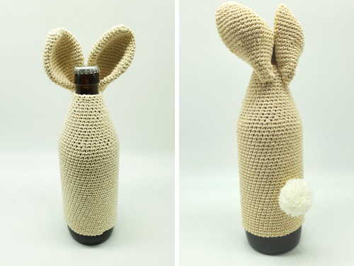 Blog-Inhaltsbild für 'Kostenlose Häkelanleitung Oster Bierflaschenanzug'